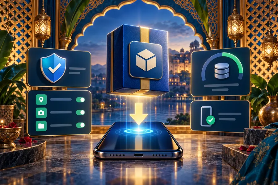 72 Lottery APK installation safety illustration